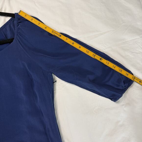 Eci New York Silk‎ Dress 3/4 Sleeve Classic Lined Size 4 Side Zipper - Picture 15 of 15